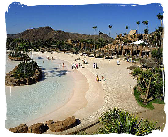 Lost City wave pool at the Sun City resort in Northwest province
