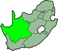 Northern cape province - map position