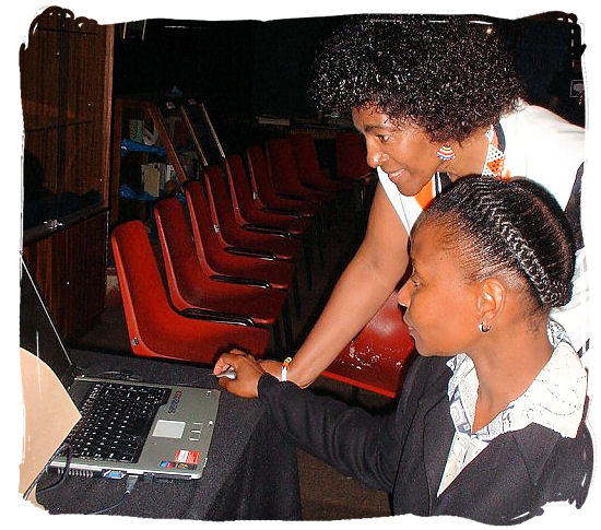 Two modern Xhosa ladies at work - Xhosa Tribe, Xhosa Language and Xhosa Culture in South Africa