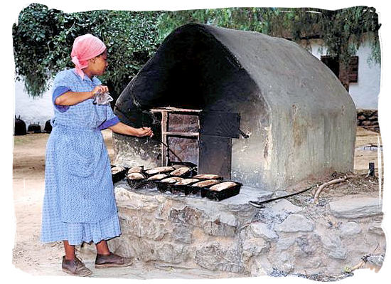 The art of bread baking, originally introduced by the European settlers - South African traditional food