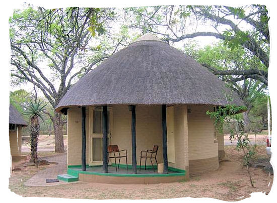 Bungalow accommodation in the camp