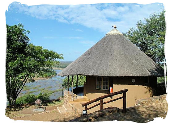 Olifants Restcamp, Kruger National Park, South Africa - Bungalow accommodation at the camp with stunning view across the river