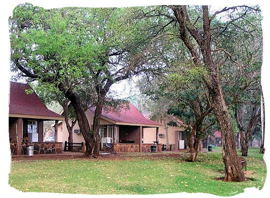 The cottages at the camp - Lower Sabie Rest Camp in the Kruger National Park, South Africa