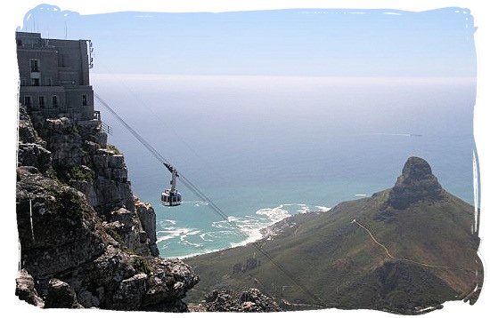 The high-tech Cableway will take you to the top of Table Mountain in a matter of minutes - Cape Town holiday attractions, Table Mountain National Park