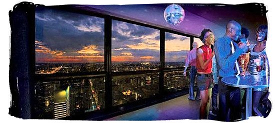 Nightclub and restaurant entertainment on top of the Carlton Centre - City of Johannesburg South Africa Attractions, the Top 15