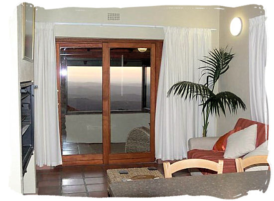 Inside view of the chalets - Namaqualand National Park and the Namaqua flowers spectacle