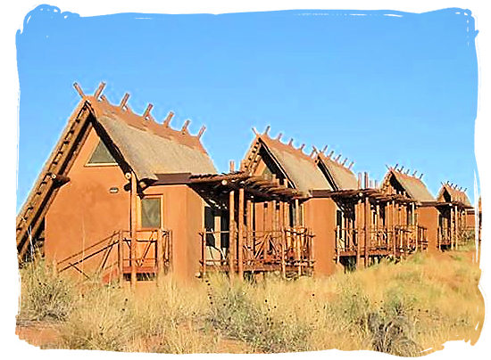 Accommodation units at the Lodge - Kgalagadi Transfrontier Park in the Kalahari