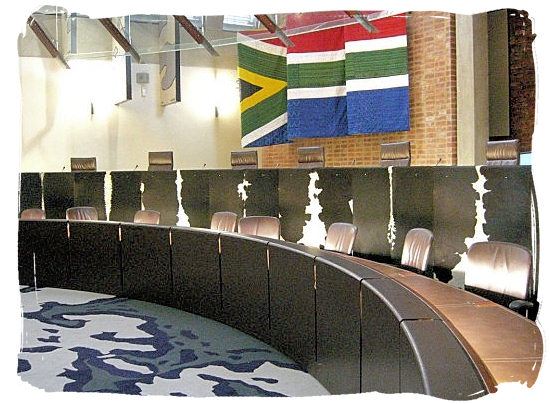 The inside of the Constitutional Court, the highest ranking court in South Africa - City of Johannesburg South Africa Attractions, the Top 15