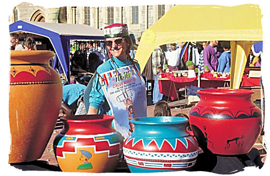 A craft stall at the Grahamstown Festival - Festivals of South Africa