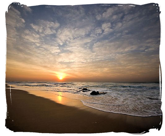 Sunrise on Garvey's beach on the Bluff, one of Durban's most prominent landmarks