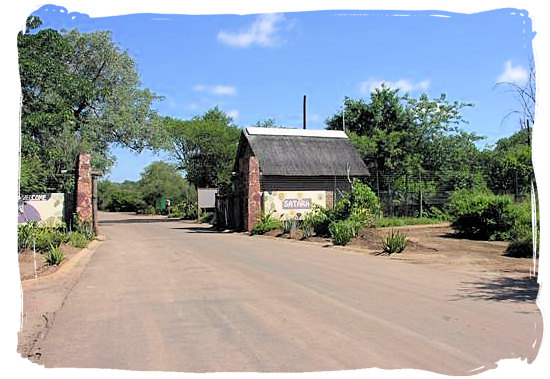 The old entrance gate to the camp - Satara Rest Camp in the Kruger National Park South Africa