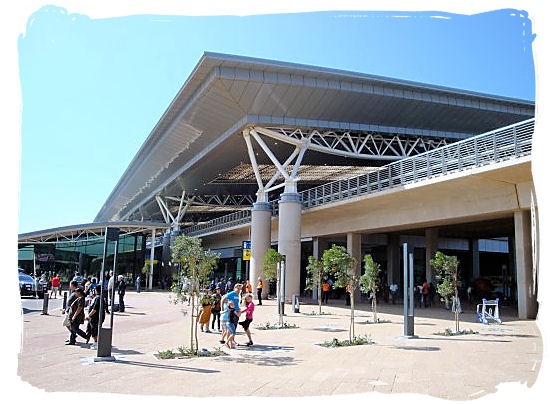 Main entrance of the King Shaka International Airport