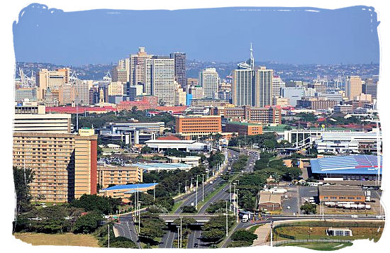 Highway leading into the CBD of the city of Durban