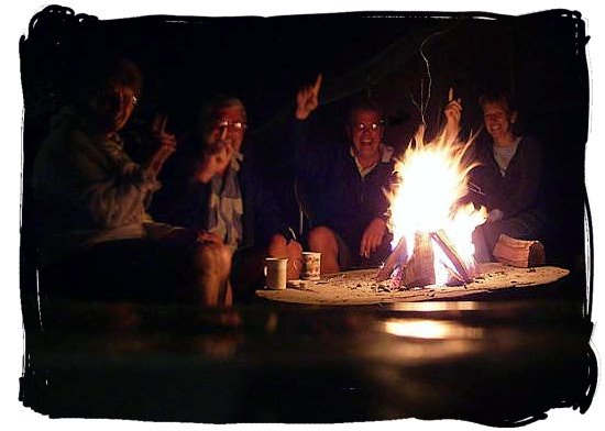 Sitting around the fire after the braai - South African barbecue tips and ideas