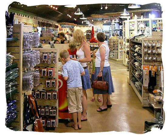 Inside the camp’s well-stocked shop and grocery store - Satara Rest Camp in the Kruger National Park South Africa