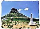 The Isandhlwana battlefield with monument