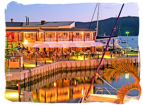 The Knysna lagoon waterfront - Knysna, Garden Route in South Africa