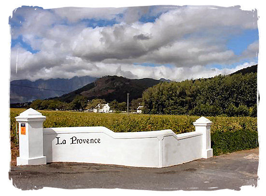 La Provence, one of the oldest wine estates in the Franschhoek valley - The French Huguenots and the Huguenot Museum in South Africa