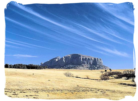 Landscape near the town of Clarens, 20km from the Golden gate park