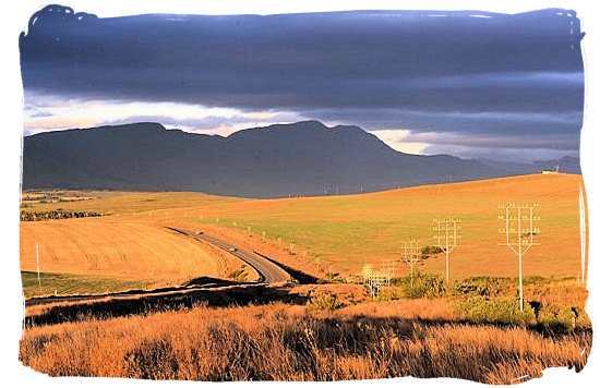 The N2 highway not far from the Bontebok National Park