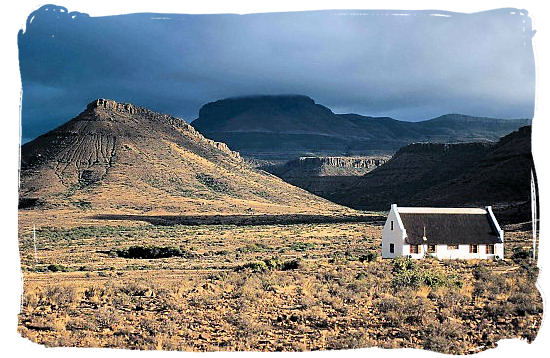 Landscape in the Southern Cape - The Cape Mountain Zebra National Park, endangered Mountain Zebras