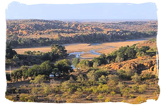 The Limpopo river, border between South Africa and Botswana - Mapungubwe National Park, cultural landscape, region, ruins