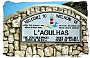 Welcome sign of the town of L'Agulgas