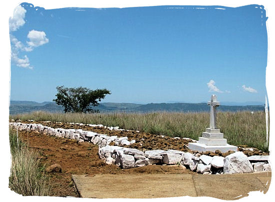 British graves at the site of the Battle of Spioenkop - Anglo Boer war battlefields tours in South Africa.