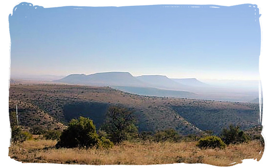 Landscape of the Mountain Zebra National Park, home to the endangered Mountain Zebras