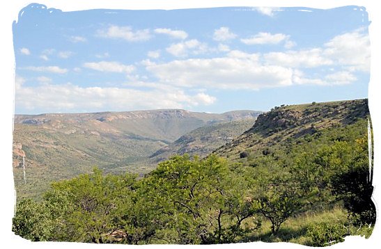 One of the beautiful views in of the landscape in the MZNP - The Cape Mountain Zebra National Park, endangered Mountain Zebras