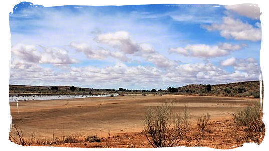 The Nossob river near Twee Rivieren - Kgalagadi Park in the Kalahari, South Africa