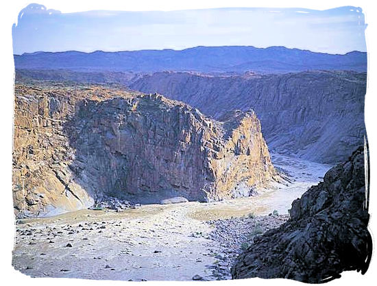 The Orange river gorge below the Augrabies Falls