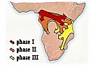 This map shows the three phases of the Southern Migration 