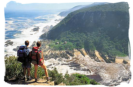 Backpackers on the Otter hiking trail in the Tsitsikamma National Park - South Africa Tours, Best Safari Tours of South Africa