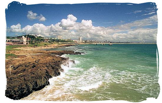 The city of Port Elizabeth on the skyline - Addo map, Addo Elephant National Park