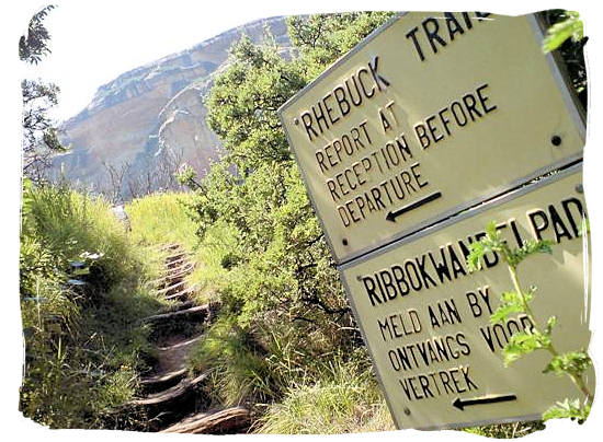 Starting point of the Rhebok Hiking Trail