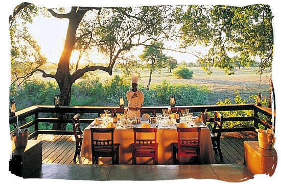 Lunch is ready at Selati camp in the luxury Sabi Sabi game reserve - experience a luxury African safari in South Africa