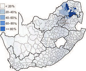 Area of the country where the Sepedi language is dominant - languages of south africa, south african language
