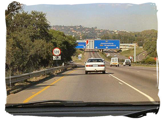 Metropolitan highway at Pretoria, South Africa