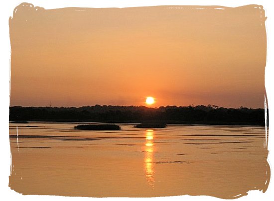 Sunset over the St Lucia estuary - Heritage Sites in South Africa, Nature Reserves of South Africa