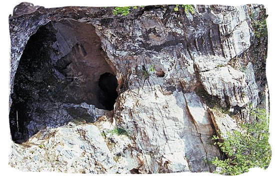 One of the cave entrances of the Sterkfontein cave system at the “Cradle of Humankind”