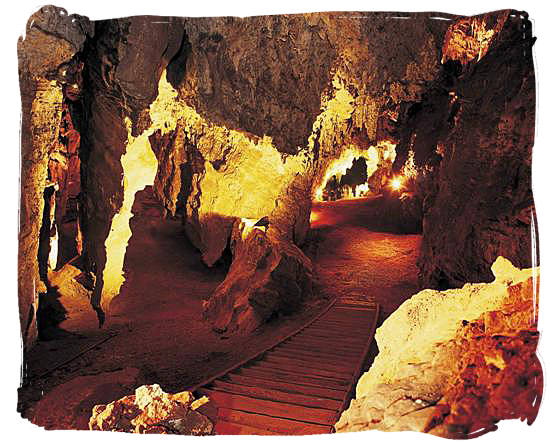 The interior of the Sterkfontein caves, known today as the "Cradle of Humankind" near Krugersdorp, South Africa