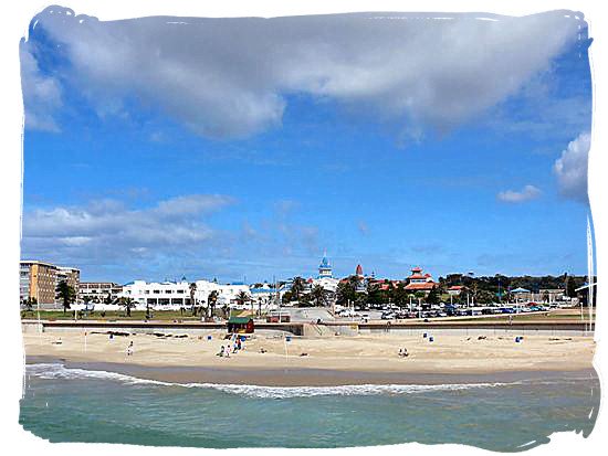One of the beautiful beaches of Algoa bay, known as Summerstrand beach at Port Elizabeth