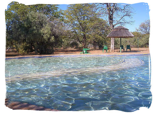 The swimming pool at the - Shingwedzi Rest Camp, Kruger National Park, South Africacamp