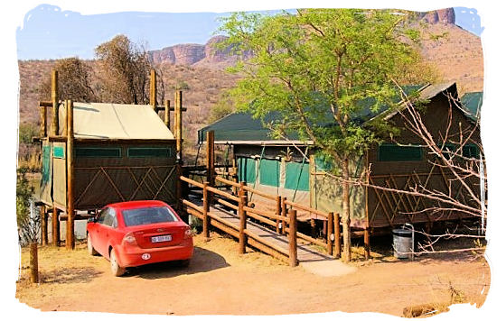 Safari tent accommodation in the Tlopi tented rest camp - Marakele National Park accommodation