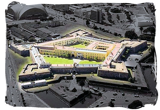 Aerial view of the Castle as it looks like today - Castle of Good Hope, Dutch East India Company, Jan van Riebeeck