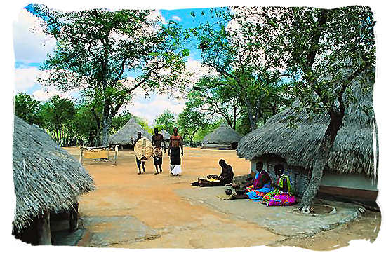 Village life in a Tsonga cultural village - Black People in South Africa, Black Population in South Africa