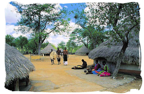 The Tsonga Kraal open air museum in the Hans Merensky nature reserve near Tzaneen, illustrating the way of life of the Tsonga tribe a hundred years ago - Museums in South Africa