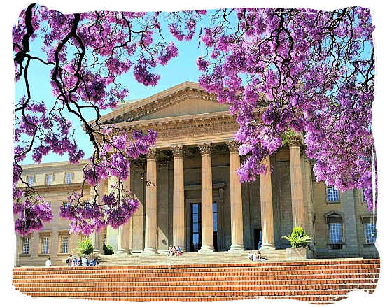 Main entrance of the University of the Witwatersrand in Johannesburg