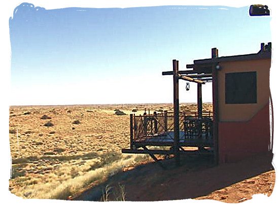 View from one of the accommodation units at Kieliekrankie - Kgalagadi Transfrontier Park in the Kalahari